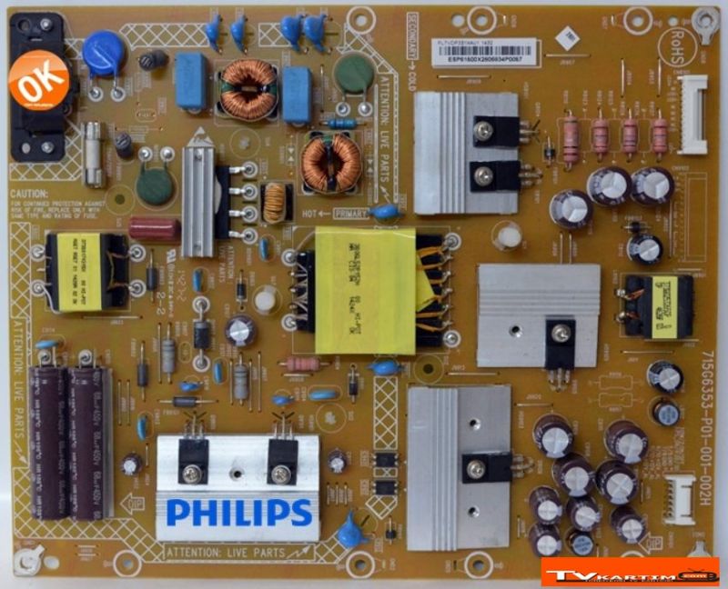 715G6353-P01-001-002H, PLTVDP331XAU1 ,40PFK4309-12 POWER BOARD