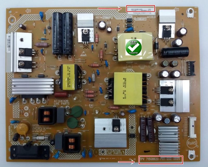 TPV 715G8620-P01-000-002S ,43PUS6262/12 POWER  X PLTVG0291XAP9