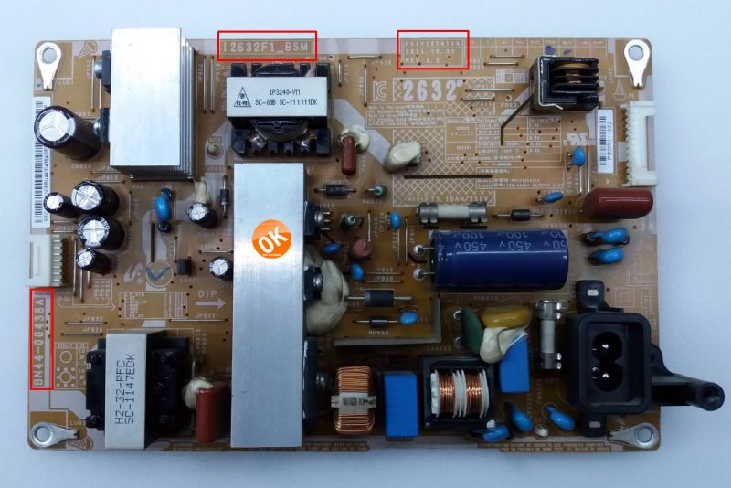 BN44-00438A ,BN44-00438C , I2632F_BDY , I2632F1_BSM , PSIV121411A , LE32D450 POWER BOARD