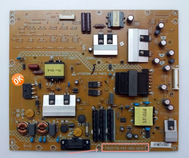 715G5778-P02-000-002R ,42PFL3208K/12 POWER BOARD, 42PFL3108 , CQ391XA07