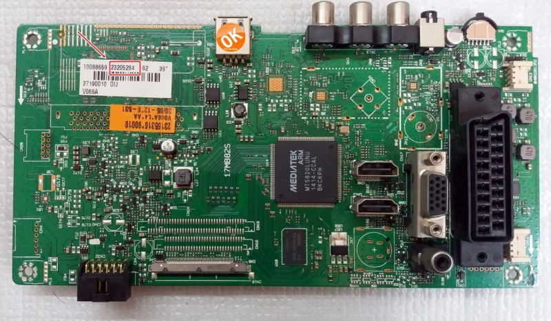 23205284, 23165316, 17MB82S,SEG 39 39226B  Main Board