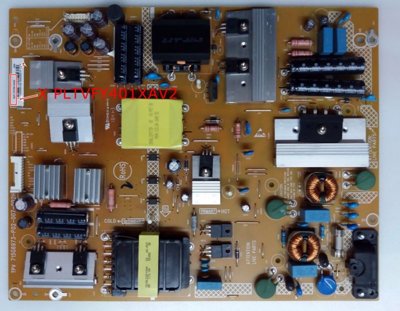 TPV 715G6973-P02-007-002H , X PLTVFY401XAV2 , 49PUS6561 12 POWERBOARD