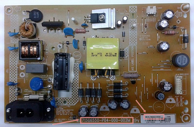 715G6550-P04-000-002M , PHILIPS 24PHK4000 12 POWER , PLTVED421XXC6