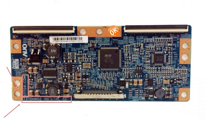 T370HW02 VG CTRL BD, 37T04-C0M, AUO T315HW02 T CON BOARD