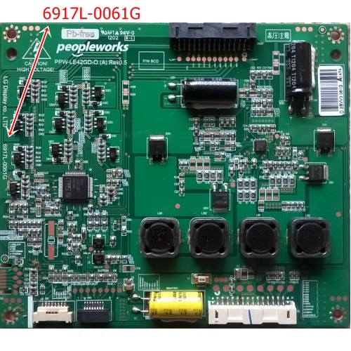 6917L-0061G, PPW-LE42GD-0 A REV: 0.5, LC420EUF, Led Driver 