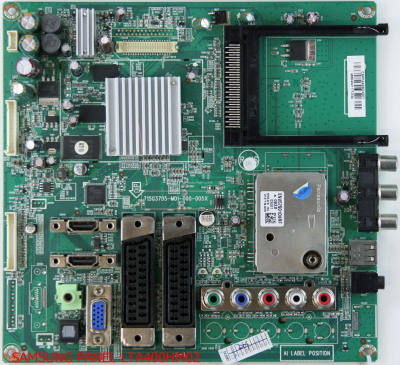 715G3705-M01-000-005X, CBPFA4ABZ3S00, CBPFA4ABZ3S01, Toshiba 40LV733G  Main board