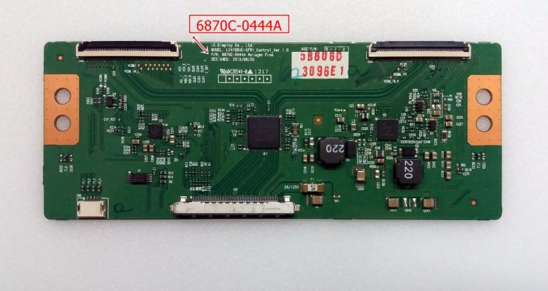 6870C-0444A ,LC470DUE-SFR1_Control , LC420EUN-SFF2 T CON BOARD