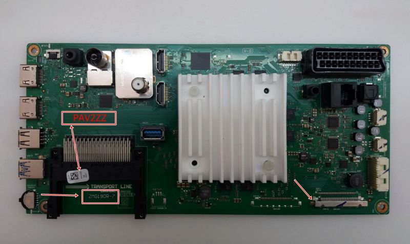 ZMG190R-6 , ZMG190R-7 , PAV2ZZ , GRUNDIG 48VLX8585 BP MAIN BOARD