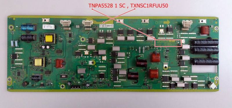 TNPA5528 1 SC , TXNSC1RFUU50 PANASONİC TX-P50ST50E, TX-P50GT30E Y-SUS