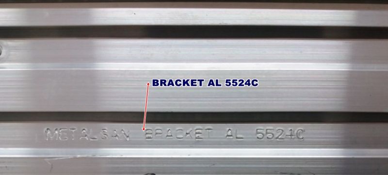 BRACKET AL5524C , AL 5524C ,17ELB55SLR0 7020PKG 74EA R-TYPE L-TYPE