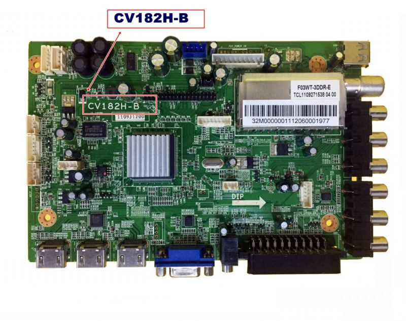 CV182H-B, 1109J1200, SABA, SANYO, MAIN BOARD