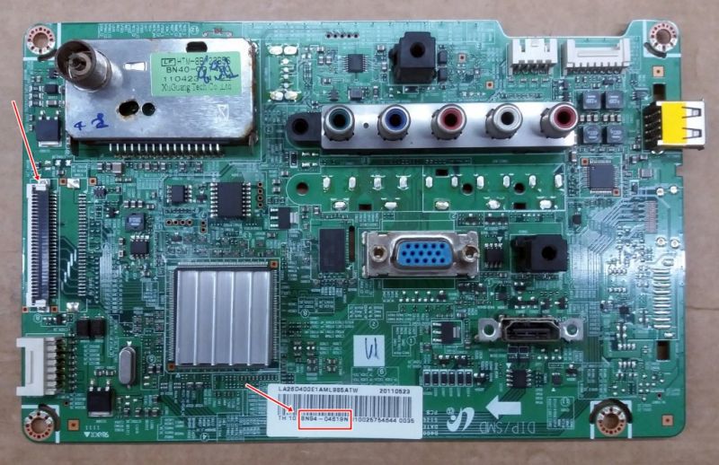 BN41-01628, BN94-04619F , BN94-04619N , BN94-04619 , LA26D400E1 MAIN BOARD