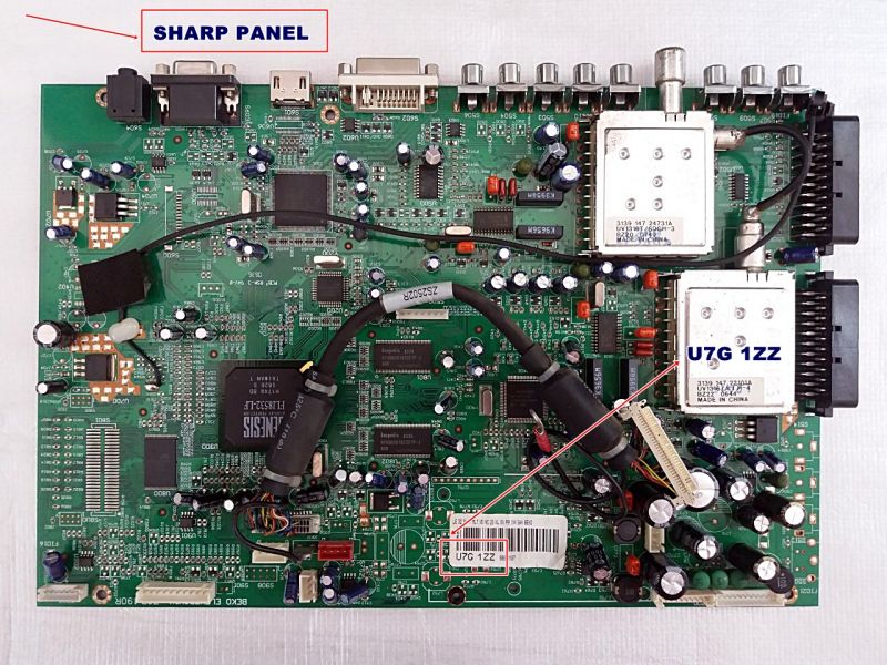 Z6P.190R , U7G 1ZZ , U7G1ZZ , LE32SH11 MLT ,TV 282 BHD VD LCD TV MAIN BOARD 