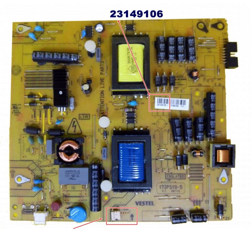 17IPS19-5, 23149106, 23149109, SEG 32 32226B POWER BOARD, VESTEL