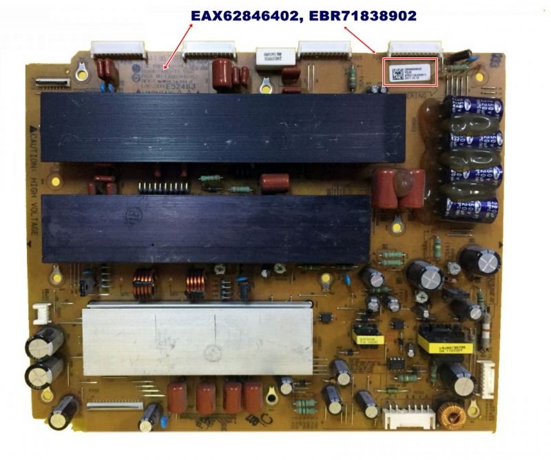 EAX62846402, EBR71838902, EBR71838901,EAX62846401, 50PT350, 50PT351 Y-SUS BOARD