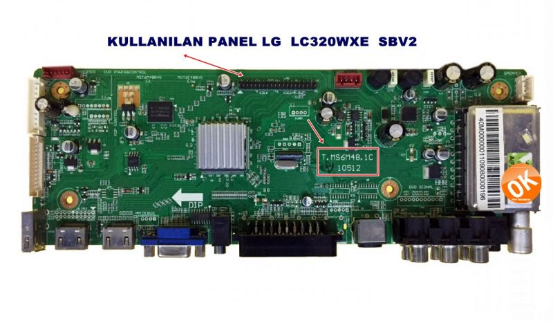 T.MS6M48.1C 10512 , SANYO LD32S7HA MAIN BOARD