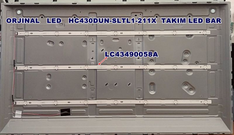 LC43490058A ,HC430DUN-SLTL1-211X  TAKIM LED BAR