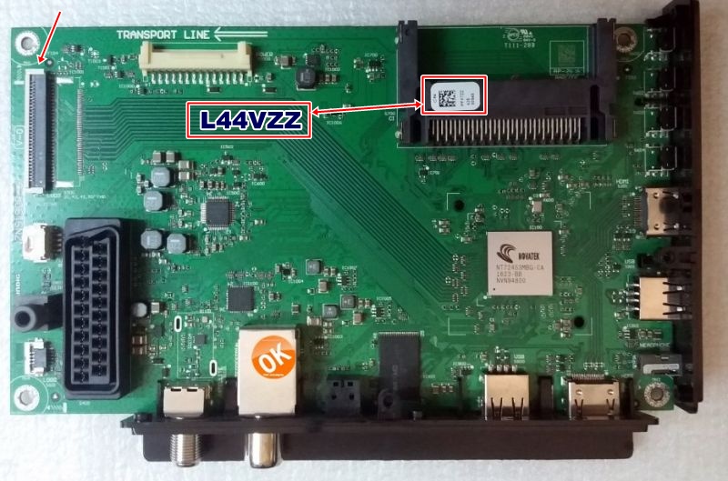 ZNS190R-6, L44VZZ, CLE 5525 BG ANAKART Grundig 32VLE 5527 BG, Main Board