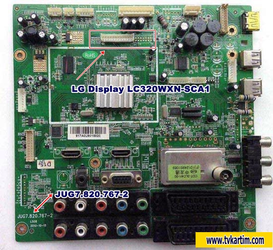JUG7.820.767-2, LS08, LG Display LC320WXN-SCA1 , PR 32F82, PR 32H92 MAIN BOARD