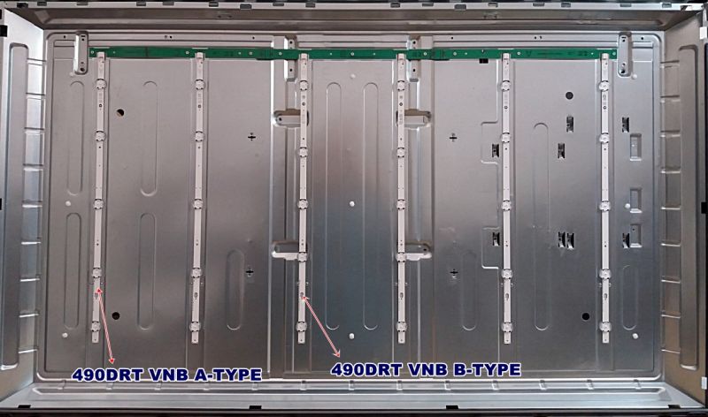 490DRT VNB A-TYPE , 490DRT VNB B-TYPE  VES490UNDS-2D-N13 LED BAR 3009 5921 , 3009 5922