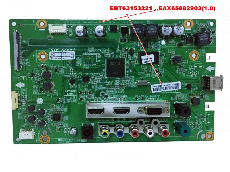 EBT63153221 , EAX65882903(1.0), LG 32MB25HM-P MAİN BOARD