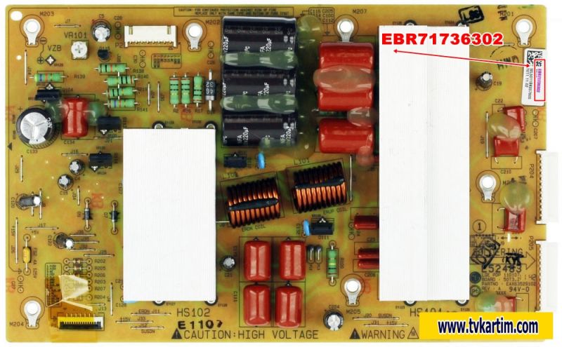 EBR71736302, EAX63529102, EBR71736301 ,LG 50PT351 Z-SUS Board, PDP50T3