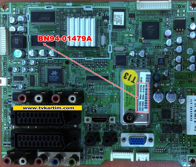 BN94-01479A, BN41-00878A, SAMSUNG PS-50E92H, MAİN BOARD