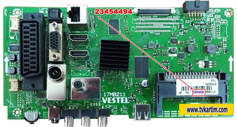 23454494, 17MB211,SEG  43SC7600 SMART LED TV MAIN BOARD