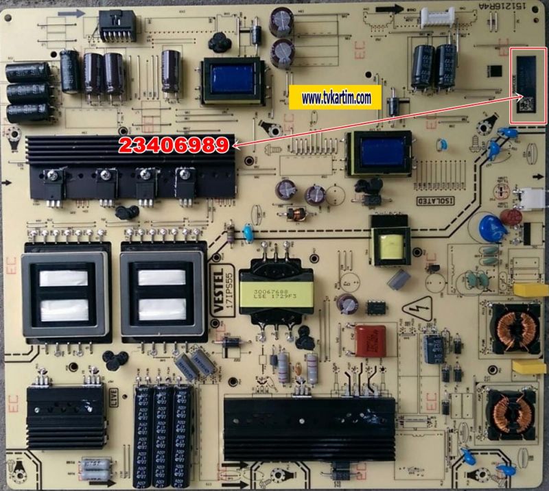 17IPS55, 23406989, 27932382, 65UD8900 VESTEL POWER BOARD