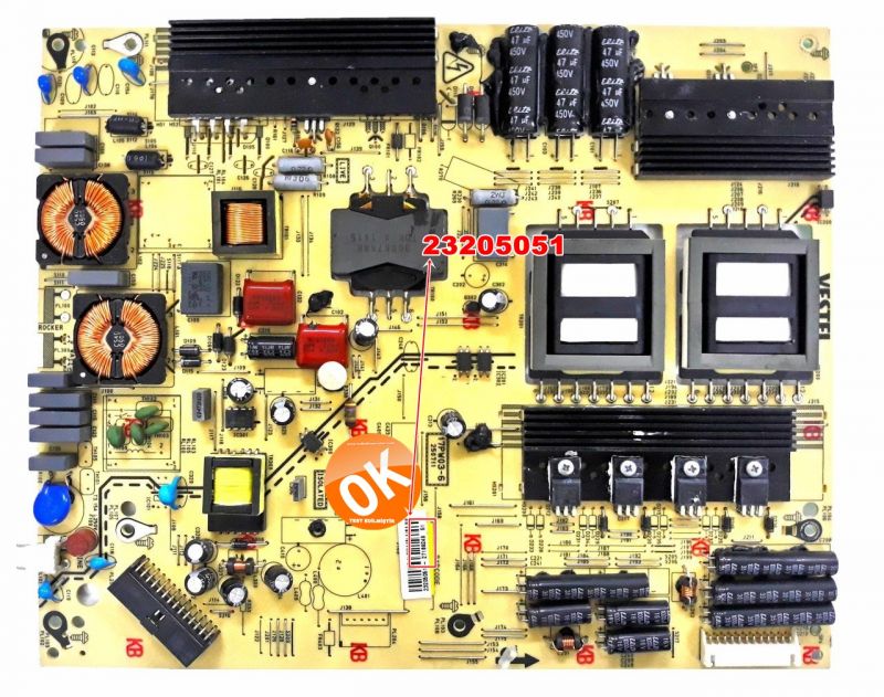 17PW03-6, 23205051 , 23206061 VESTEL 65PF7575 POWER  BOARD