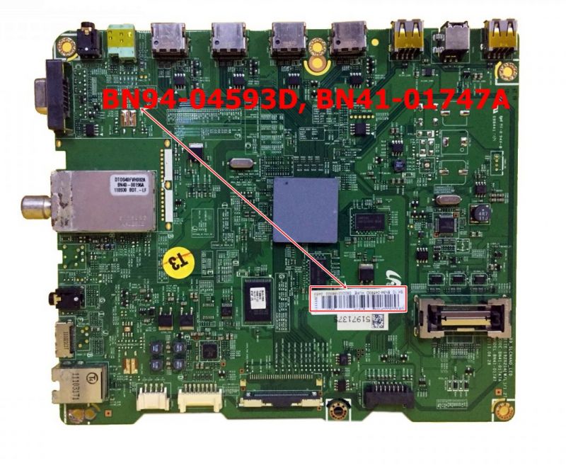 BN94-04593D, BN41-01747A, SAMSUNG, UE32D5000, UE40D5000, UE46D5000, MAIN BOARD