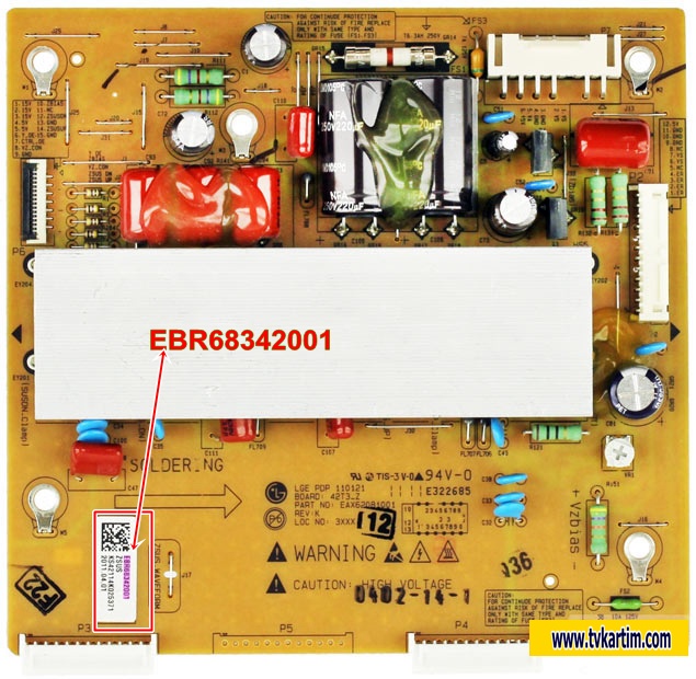 EBR68342001, EAX62081001, 42T3_Z, ZSUS Board