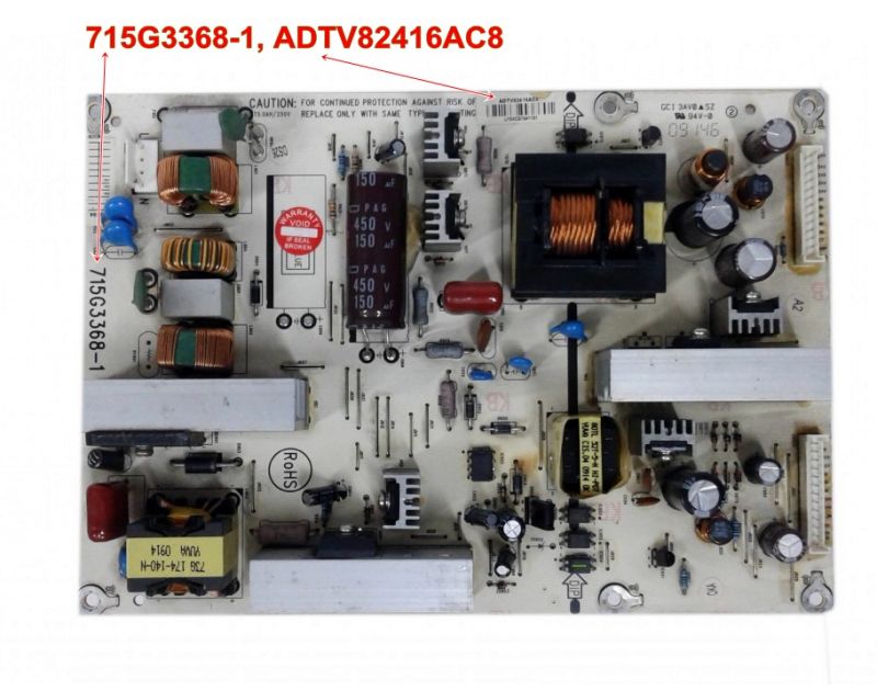 715G3368-1, ADTV82416AC8 ,TOSHIBA  37AV615DG , 32AV605PG POWER BOARD