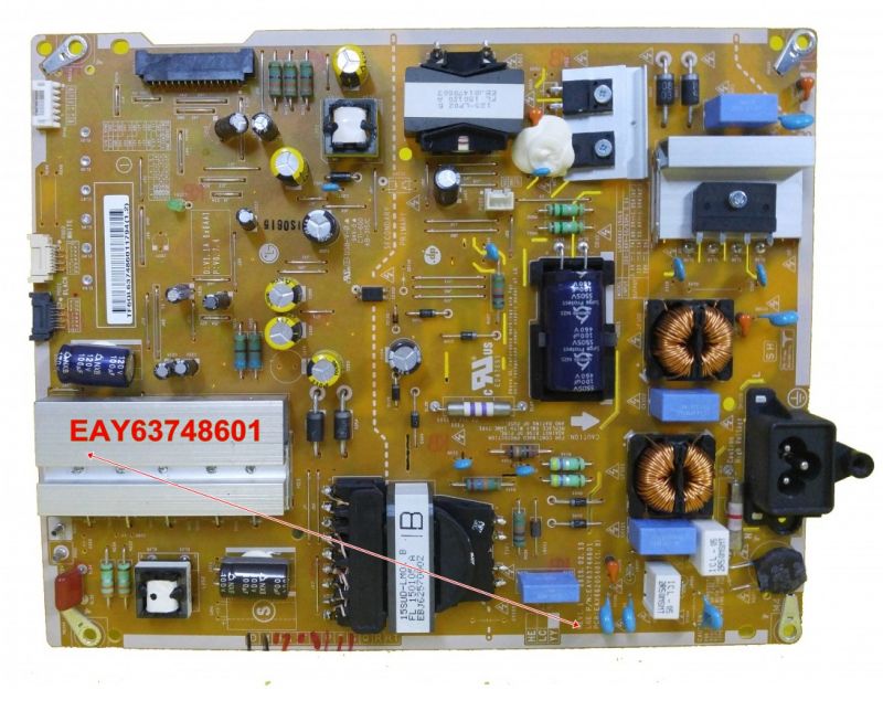 EAX66205401(1.8) ( 1.7 )  EAY63748601, LG 43UF7787 POWER BOARD