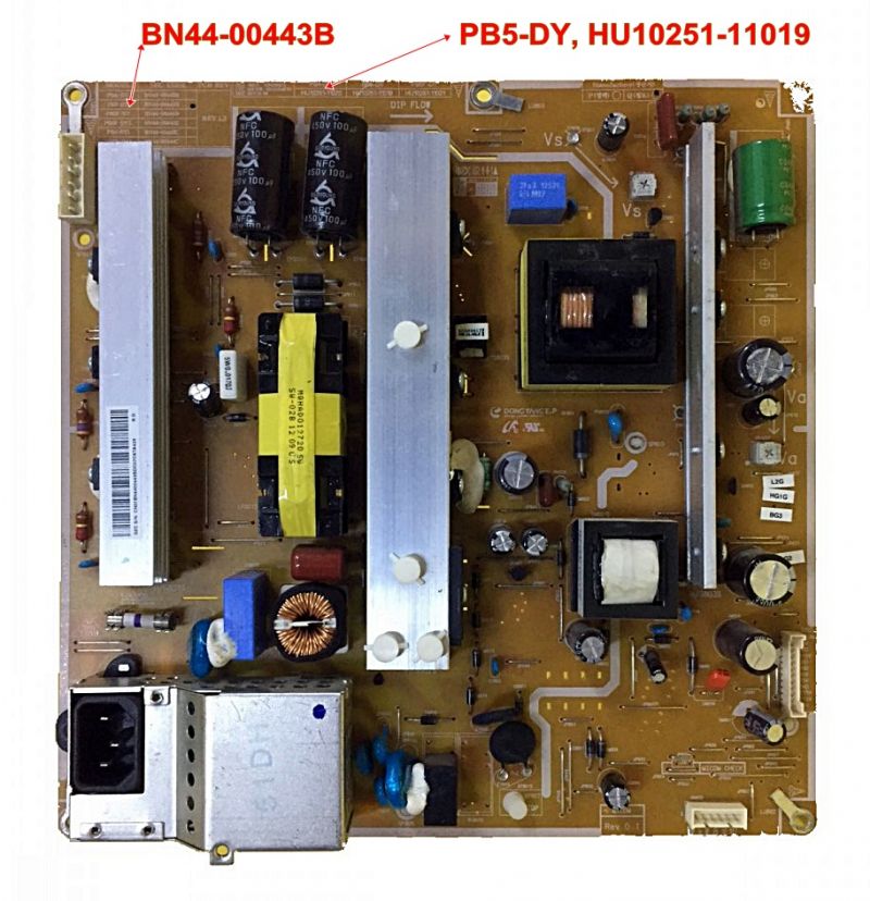 BN44-00443B, PSPF331501A, PB5-DY, HU10251-11019