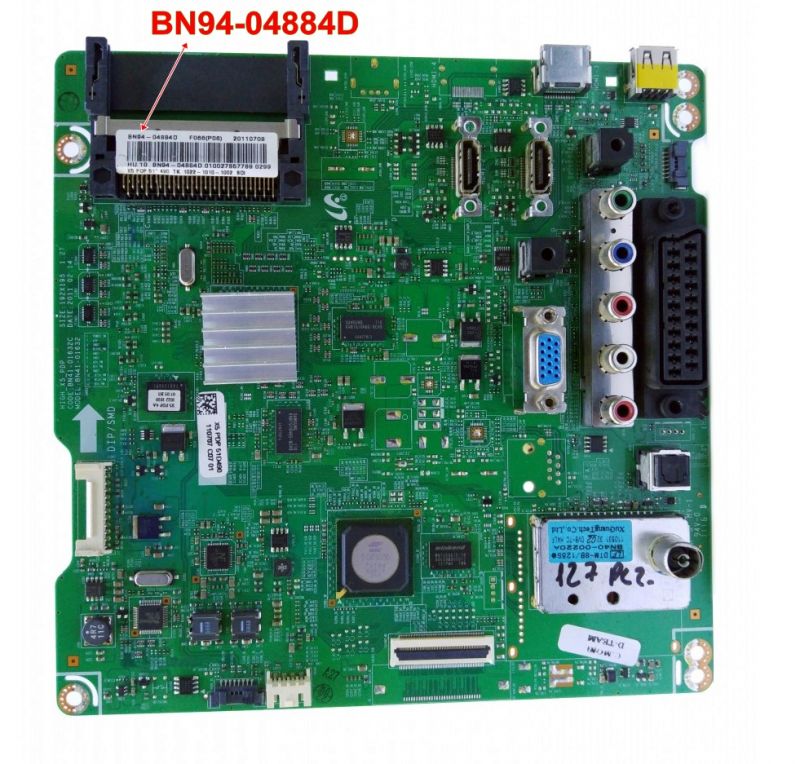 BN94-04884D, BN41-01632C, HIGH X5 PDP,PS51D490A1W maın board 