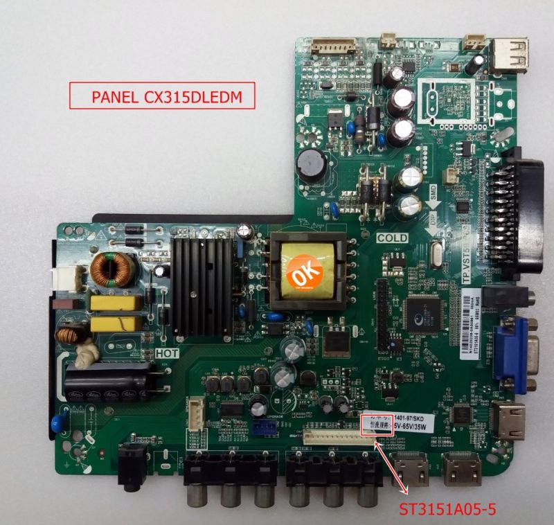TP.VST59.P83 ,ST3151A05-5, Skytech ST-3240 Main Board
