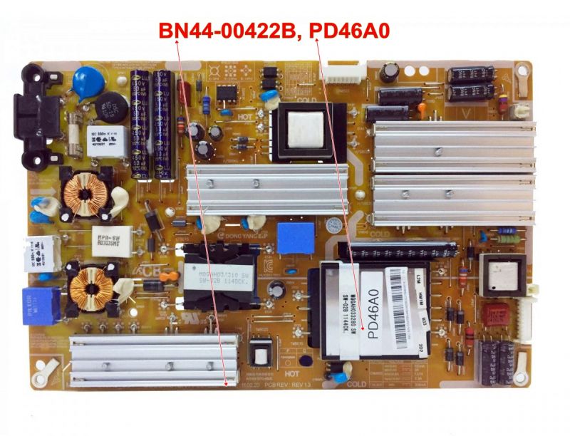 BN44-00422B, PD46A0_BDY, SAMSUNG, POWER BOARD