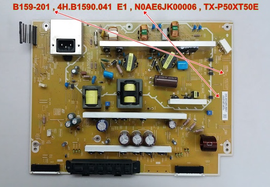 B159-201 , 4H.B1590.041  E1 , N0AE6JK00006 , TX-P50XT50E POWER BOARD