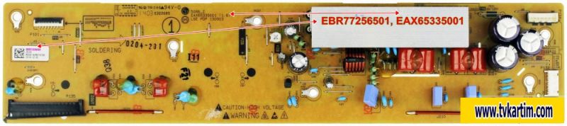 EBR77256501, EAX65335001, ZSUS Board