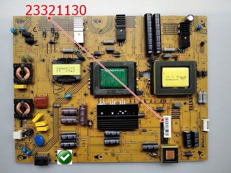 23321130 ,17IPS20 23321132 ,VESTEL 43UB8950 POWER BOARD