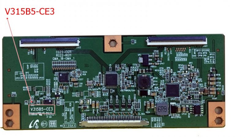 V315B5-CE3, LG 32LV2500-ZA, LG T-CON BOARD