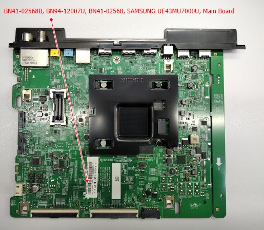 BN41-02568B, BN94-12007U, BN41-02568, SAMSUNG UE43MU7000U, Main Board