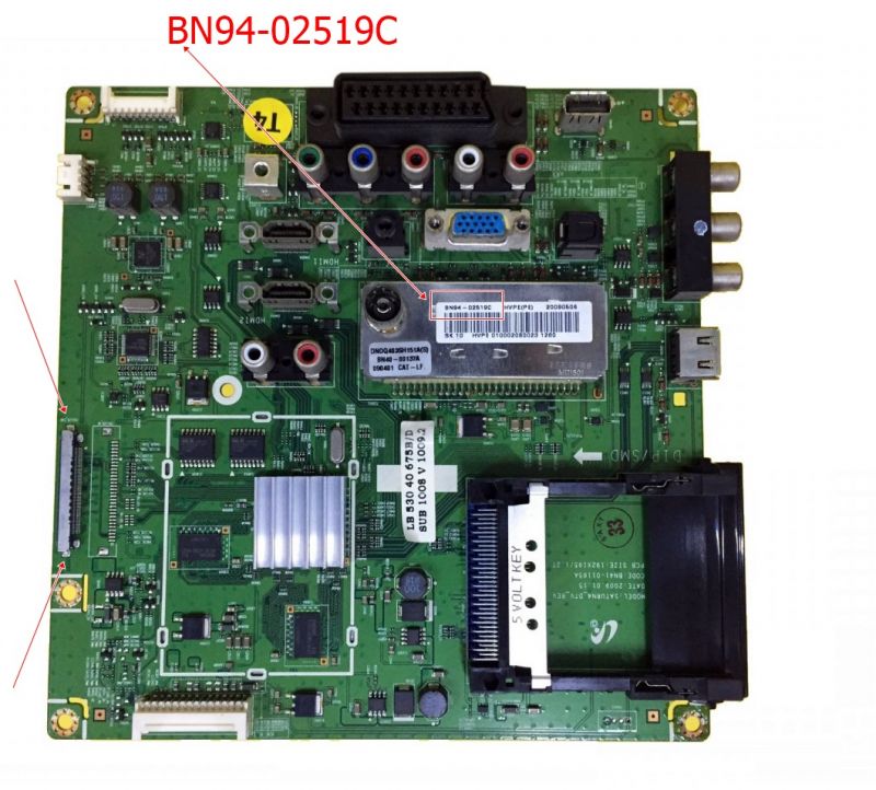 BN94-02519C , BN41-01165A , SAMSUNG , LE40B530 P7W , MAİN BOARD , ANA KART