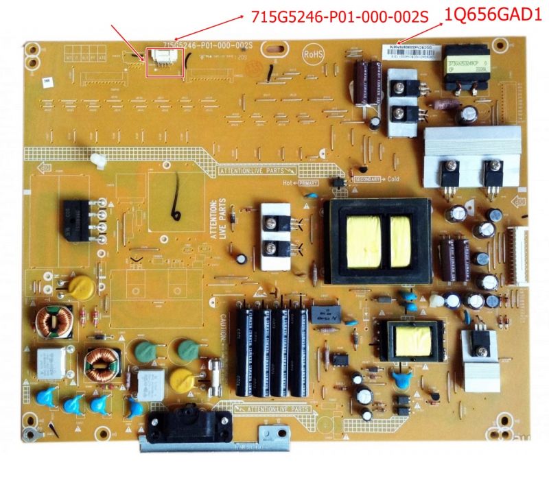 715G5246-P01-000-002S ,1Q656GAD1 ,42PFL3507K/02 POWER BOARD