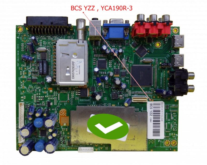 BCS YZZ , YCA190R-3,V9H NZZ, F82-503-BHD LCD TV, MAIN BOARD