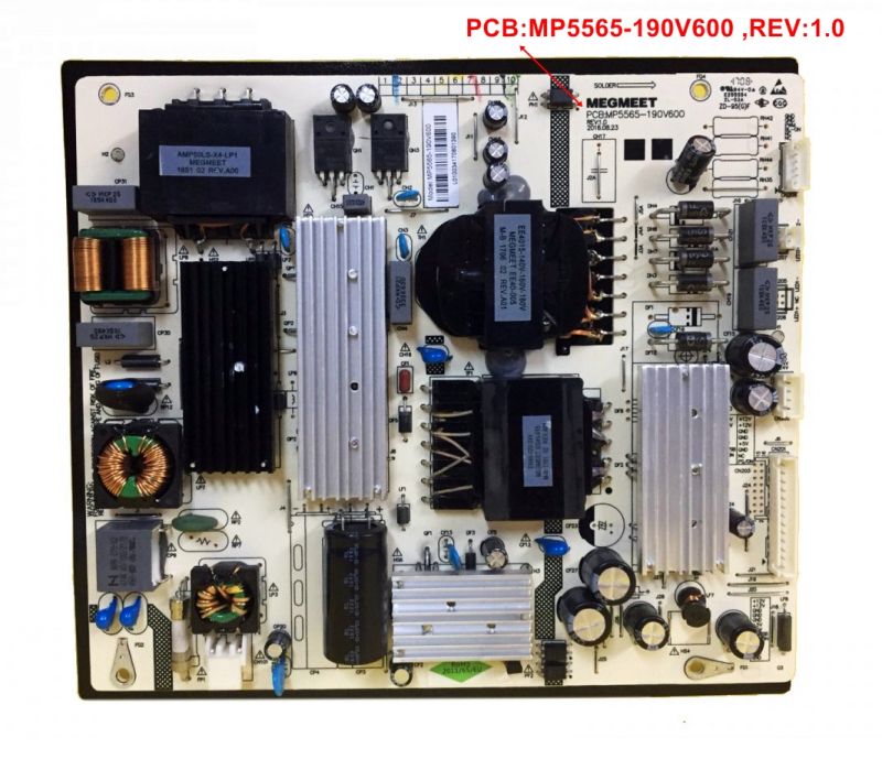 PCB:MP5565-190V600 ,REV:1.0, AX55CRE88/0227 POWER BOARD
