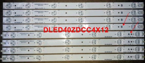 AWOX 40102 LED BAR, DLED40ZDCC4X12 0002.A-2, DLED40ZDCC4X12 0002.A-1