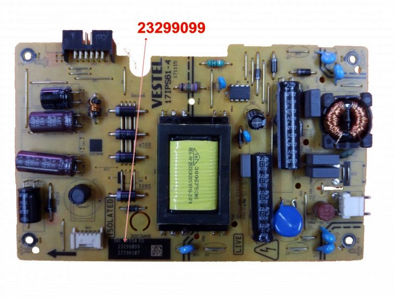 17IPS61-4, 23299099, VESTEL 22FA5100P, POWER BOARD