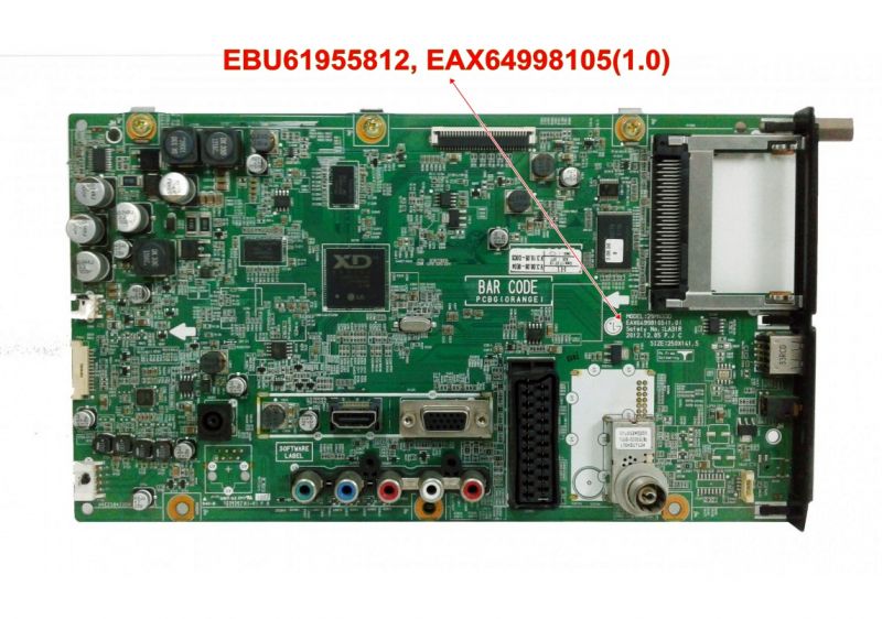 EBU61955812, EAX64998105(1.0), V290BJ1-LE1, LG 29MN33D-PZ, MAİN BOARD